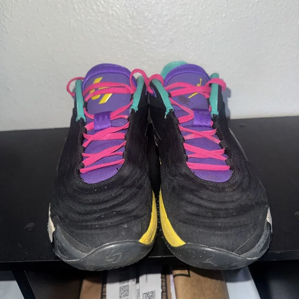 Jordan Luka 3 Basketball Shoes Black Hyper Jade Pink Mens Size 10.5 FQ1284 002